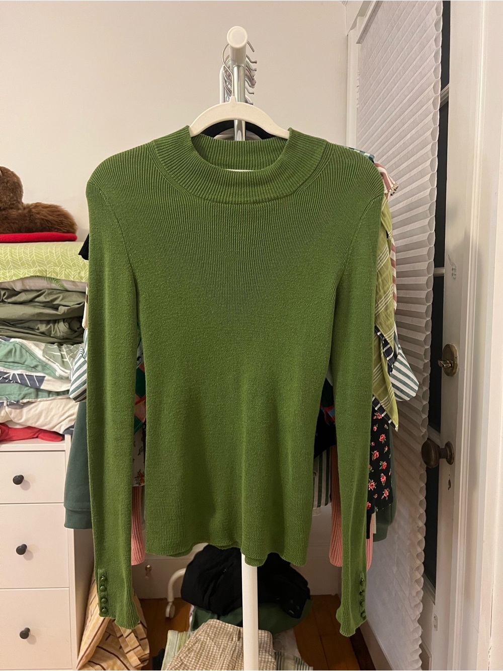 Sezane Simon Jumper in Meadow Green size XS